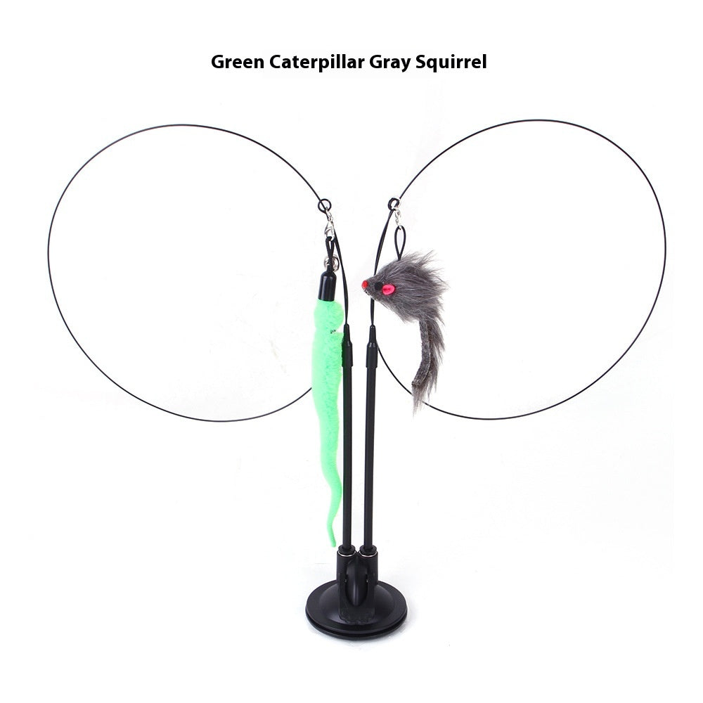 Cat Sucker Teaser Toy – Interactive Self-Play Suction Cup Toy
