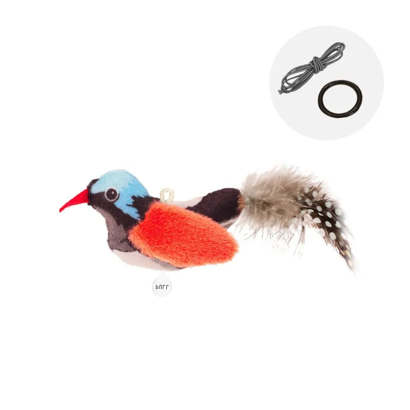 Bird Simulation Cat Toy – Motorized with Realistic Chirping Sounds for Indoor Cats