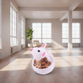 Interactive food-dispensing cat toy