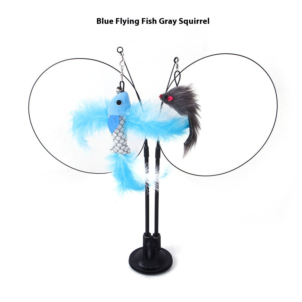 Cat Sucker Teaser Toy – Interactive Self-Play Suction Cup Toy