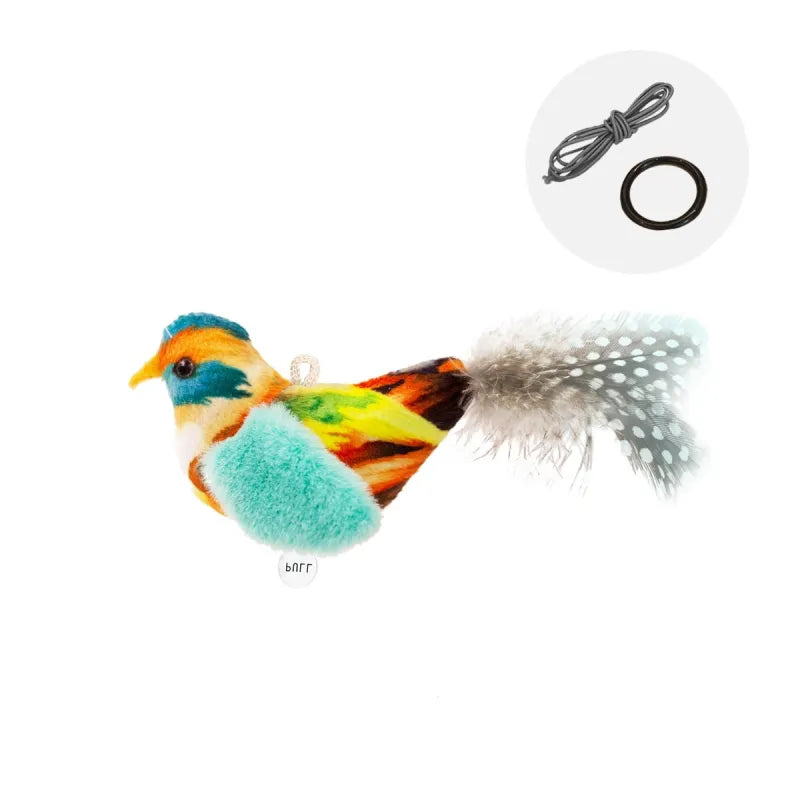 Bird Simulation Cat Toy – Motorized with Realistic Chirping Sounds for Indoor Cats