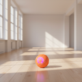 "Wear-resistant smart pet teaser toy in orange"
