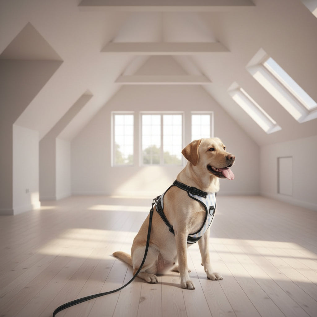 Oxford Padded Dog Harness with Leash