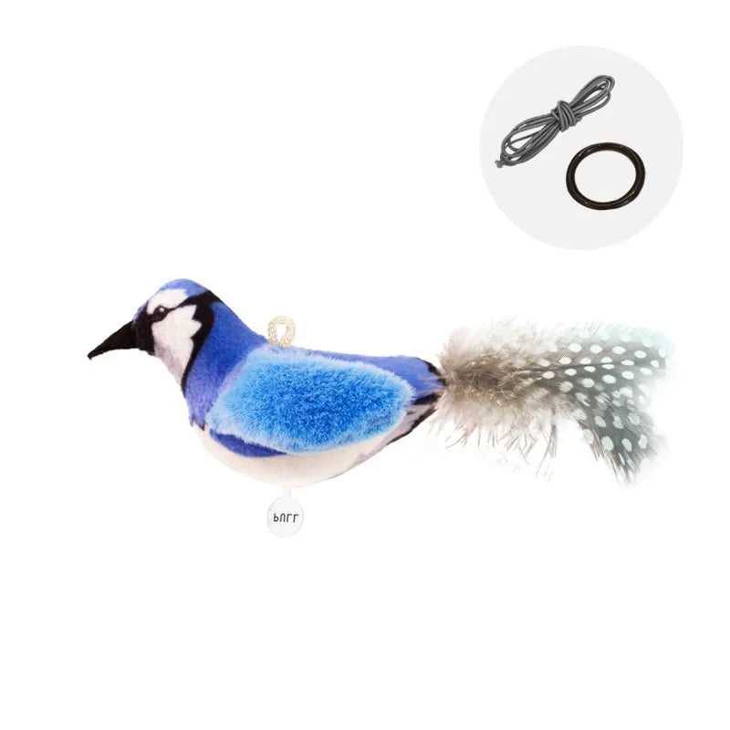 Bird Simulation Cat Toy – Motorized with Realistic Chirping Sounds for Indoor Cats